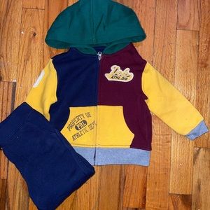 Baby boy polo sweatsuit
